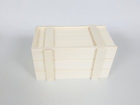 Wooden box Type Packaging 22x12x12 cm. with sliding cover Ref.PC10