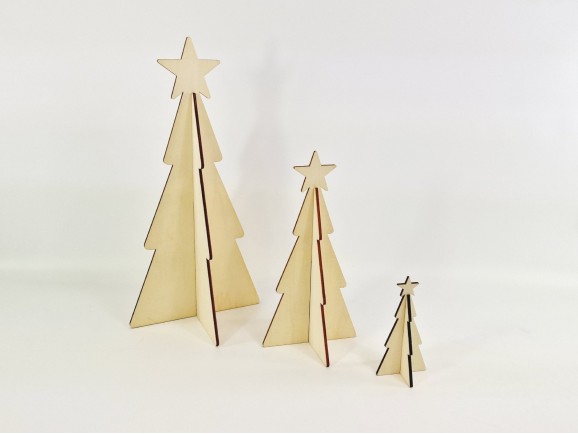 Tabletop Christmas trees 3 sizes Ref.AW994