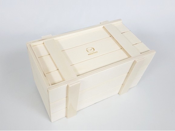 Caja de madera Tipo Embalaje 22x12x12 cm. c/tapa corredera Ref.PC10