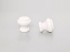 Tirador blanco c/perfil Ø3 cm. c/tuerca Ref.L1100