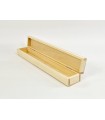 Long pine wood box 47x7x5.5 cm. with hinges Ref.DWPZ212