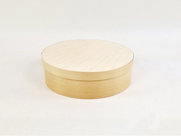 Round wooden box Ø20x6 cm. Ref.DWPL402