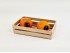 Small wooden basket box 22x13x5.5 cm. 2 slats Ref.DRSN021