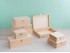 Wooden box with hinge and clasp various sizes Ref.P35C61