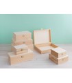 Wooden box with hinge and clasp various sizes Ref.P35C61