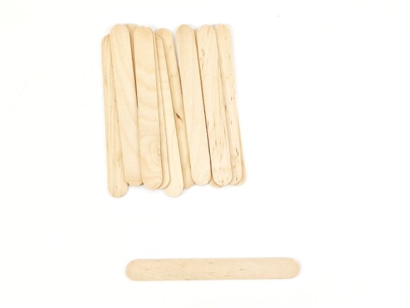 Flat stick with rounded edges 15 cm. Ref.MO78