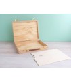 Caja maletín pintura de madera 37x27x6 cm. Ref.P1922