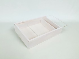 Caja para fotógrafos Blanca c/Tapa Metacrilato Ref.P1454DBM