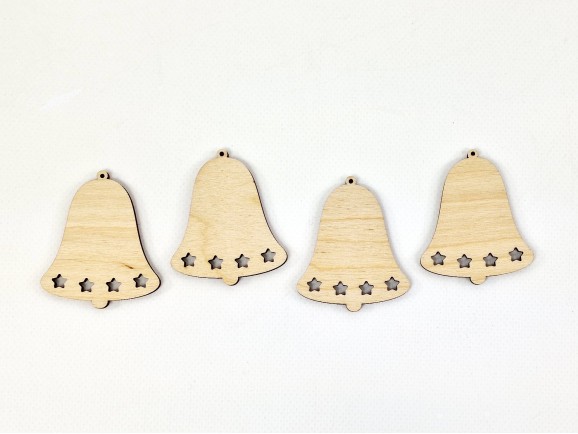 Wooden Christmas Bell Ornament Ref.DRZN1405