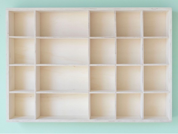 Bandeja de madera 46,5x32x6,5 cm. para clasificar Ref.PLFT7