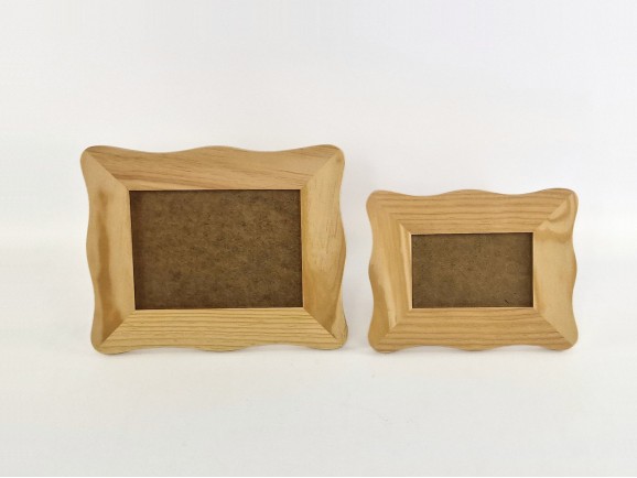 Wavy frames 5 cm. with photo glass Ref.PR4V