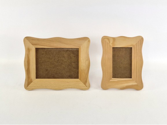 Marcos ondulados 5 cm. c/cristal para fotos Ref.PR4V