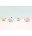 Child handles White Ball 4 cm. Polka Dots Colors