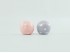 Child's handle Ball Color 4 cm. White polka dots