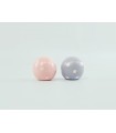 Child's handle Ball Color 4 cm. White polka dots