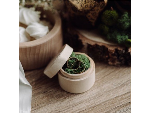 Round wooden box Ø5x4 cm. with cap cover Ref.PCRF1