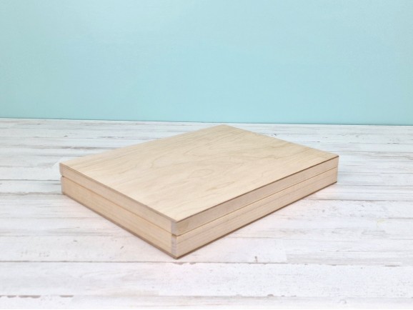 Caja de madera 32,5x25,5x4,5 cm. para A4 Ref.DRPZ201