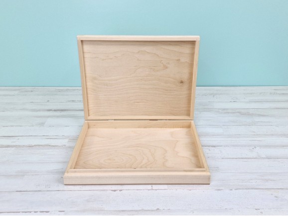 Caja de madera 32,5x25,5x4,5 cm. para A4 Ref.DRPZ201