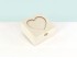 Caja de madera Corazón 15x15x8 cm. c/bisagra y broche Ref.PCC47