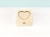 Caja de madera Corazón 15x15x8 cm. c/bisagra y broche Ref.PCC47