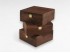 Caja de madera envejecida 23x23x10 cm. c/broche maleta Ref.PC4E1C