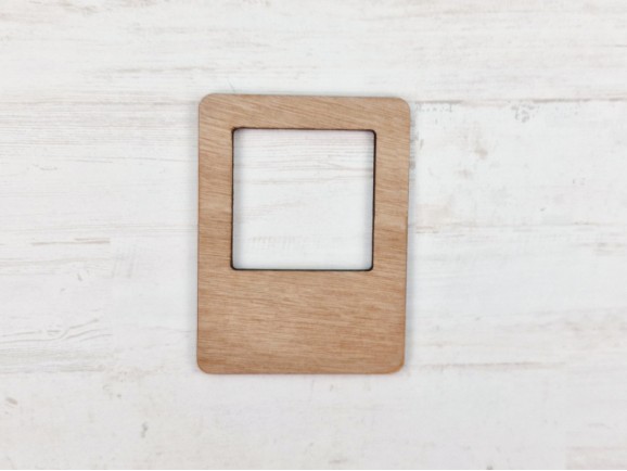 Polaroid wooden frame magnet Ref.MO79