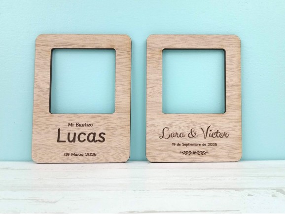 Polaroid wooden frame magnet Ref.MO79