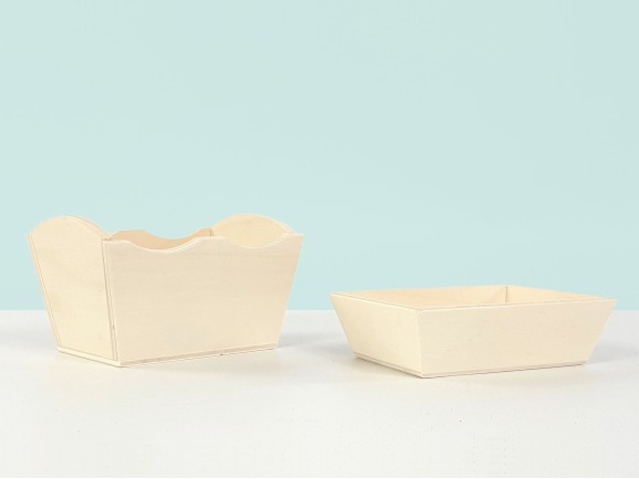 Bandejas mini de madera c/forma 2 modelos Ref.P00CE01
