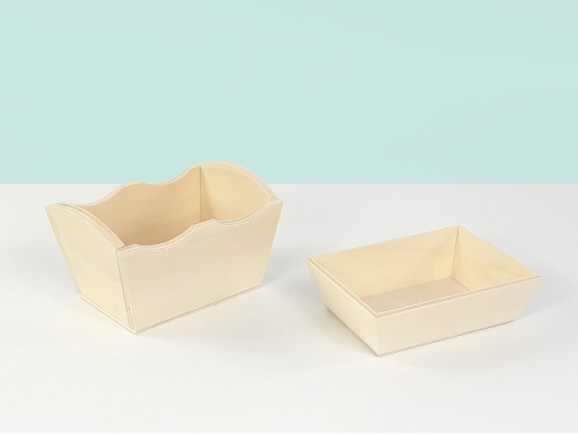 Bandejas mini de madera c/forma 2 modelos Ref.P00CE01