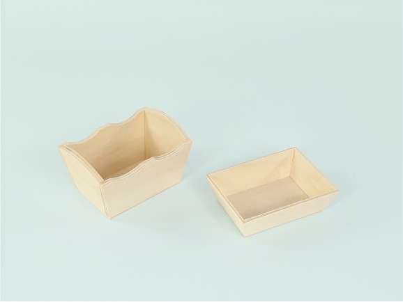 Bandejas mini de madera c/forma 2 modelos Ref.P00CE01