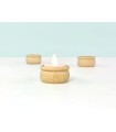 Individual wooden candle holder Ref.OP515392