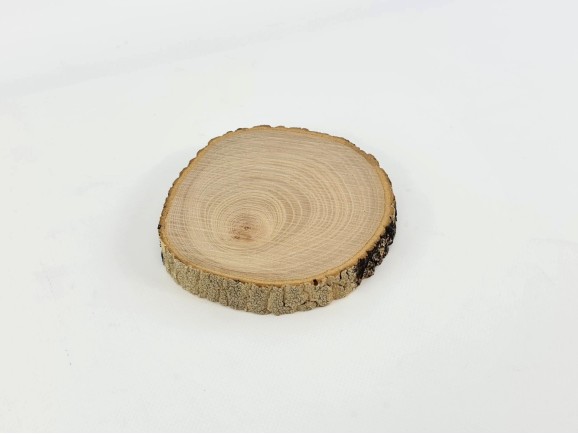 Rodaja de madera c/corteza Ø14-16 cm. Ref.MO11407