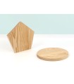 Pine circle and pentagon wooden board Ref.P3742