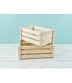 Caja Cesta de madera pino 3 lamas 2 medidas Ref.DRSN10