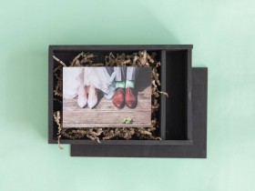 Black wooden box for photographers Ref.P1454DN