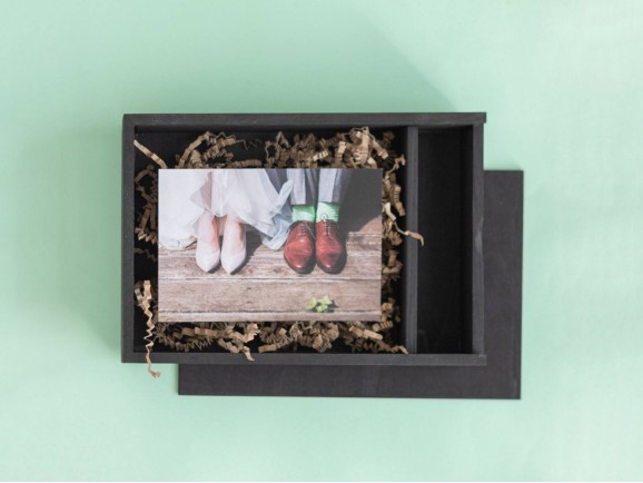 Caja de madera Negra para fotógrafos Ref.P1454DN