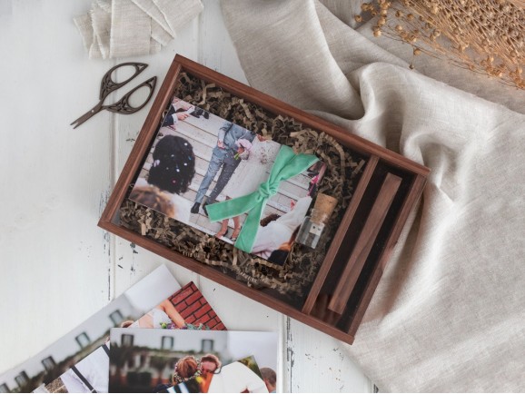 Aged wooden box for photographers Ref.P1454DT