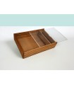 Box for photographers Aged with Methacrylate lid Ref.P1454DTM