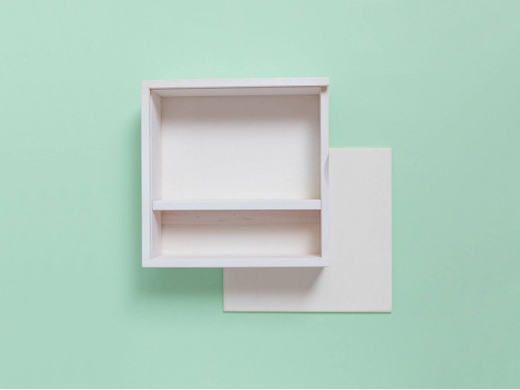 Caja de madera Blanca para fotos 10x15 c/tapa madera Ref.P00CF13B1