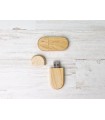 Rounded wooden PenDrive with magnet Ref.USBCH9