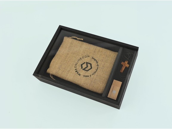 Caja de madera Negra para fotógrafos c/tapa metacrilato Ref.P1454DNM