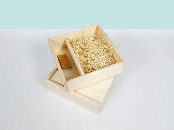 Caja fotos 10x15 c/Tapa Madera Ref.P00CF13