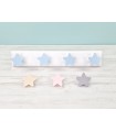 Coat rack wall 2, 3 and 4 hangers Stars Gray Ref.3020