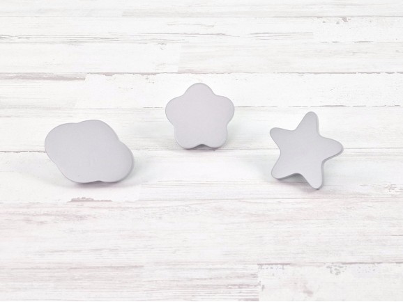 Children's handles 5 cm. GRAY