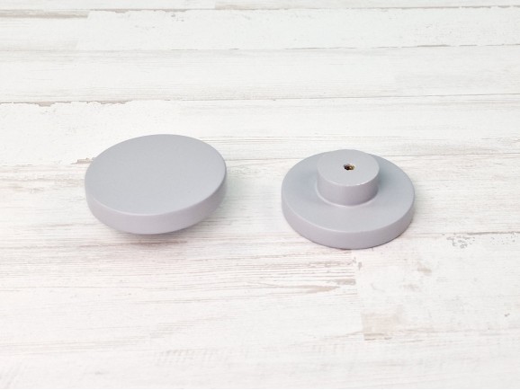 Circle 6 cm children's handles. GRAY