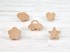 Handles children Star 5 cm. NATURAL