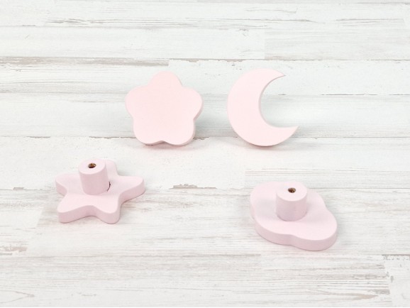 Tiradores infantiles 5 cm. ROSA