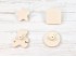 Children's handles 7 cm. BEIGE