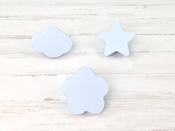 Children's handles 8 cm. LIGHT BLUE