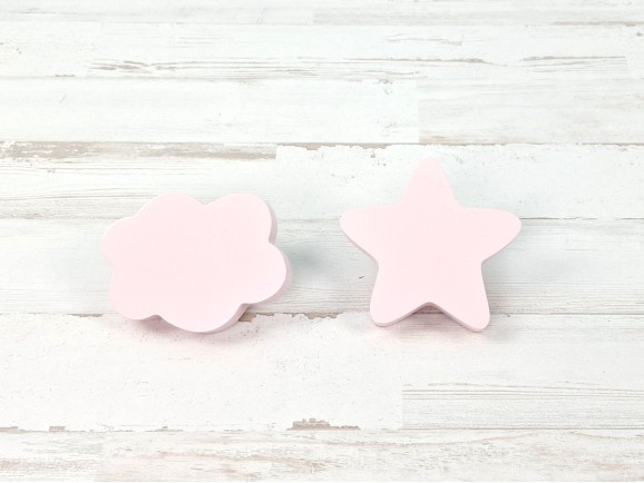 Tiradores infantiles 8 cm. ROSA